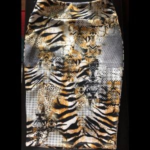 Animal print pencil skirt, NWOT